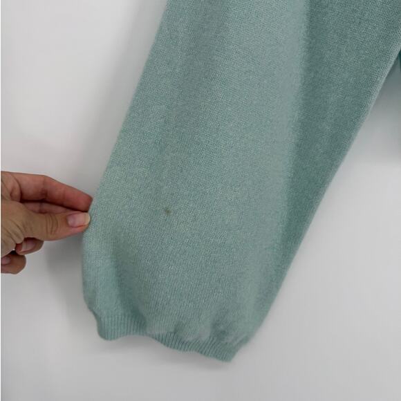 Loulou Studio Cashmere Sweater in Blue Ice Melange Size Medium Oversized Boxy - Picture 3 of 10